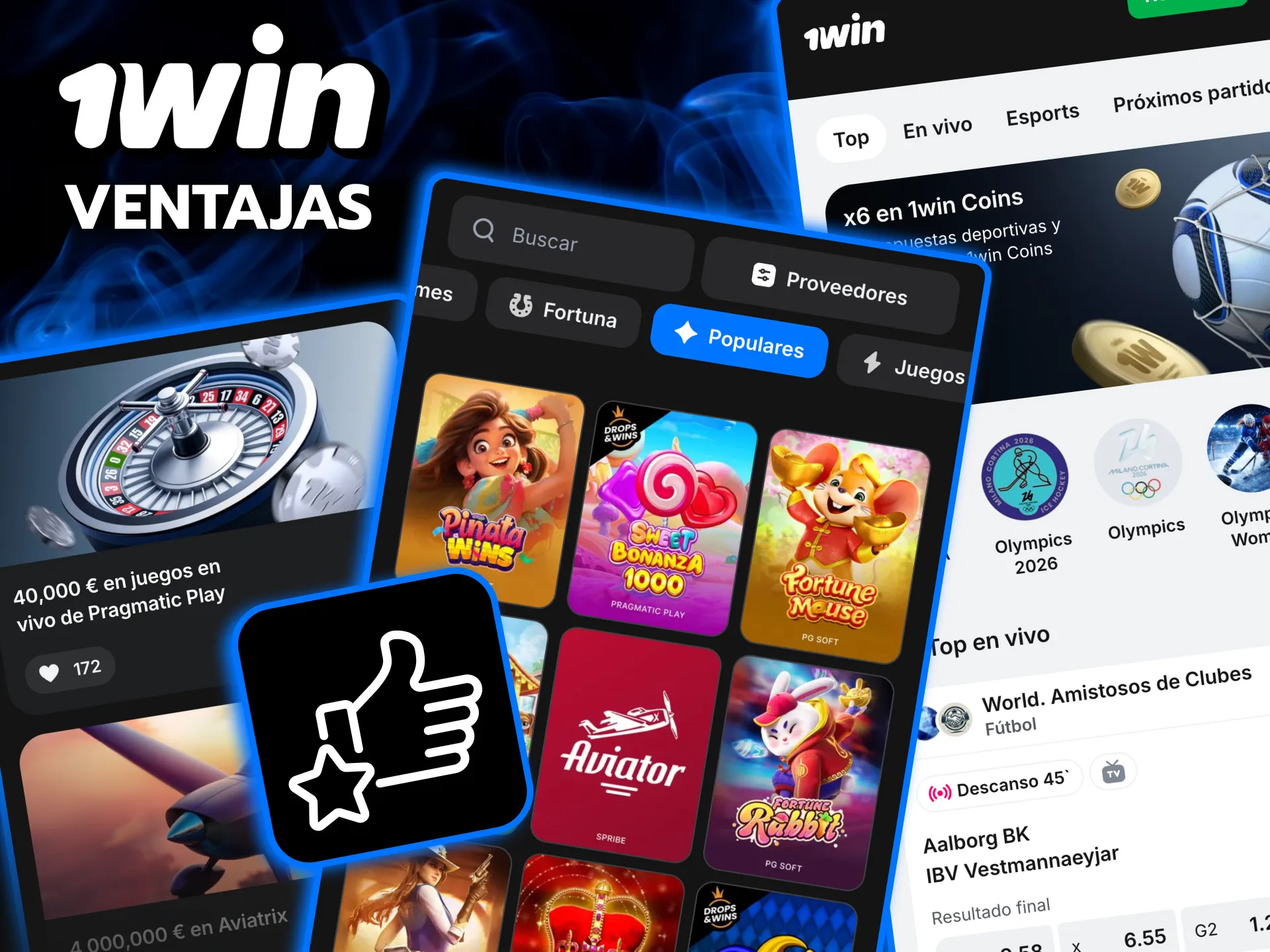 Ventajas de 1win Chile bonos, fidelidad y transmisiones deportivas.